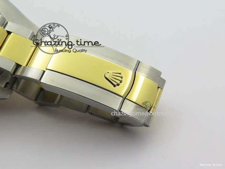 0213 AllSeason DateJust II 116333 SS YG 41mm EW Best Edition Black Dial Gold Roman Markers On SS Bracelet A 3826